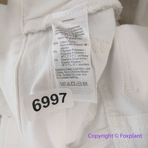 NEW Madewell Kick Out Crop Jeans in pure white, 24 - Picture 14 of 16